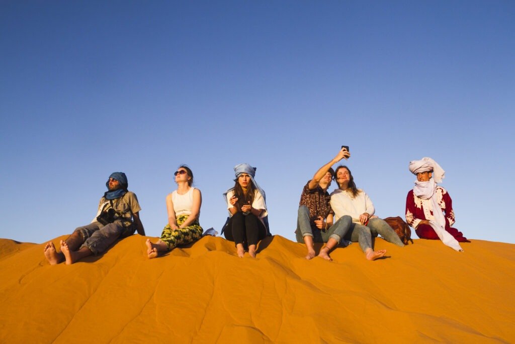 group picture abu dhabi desert safari
